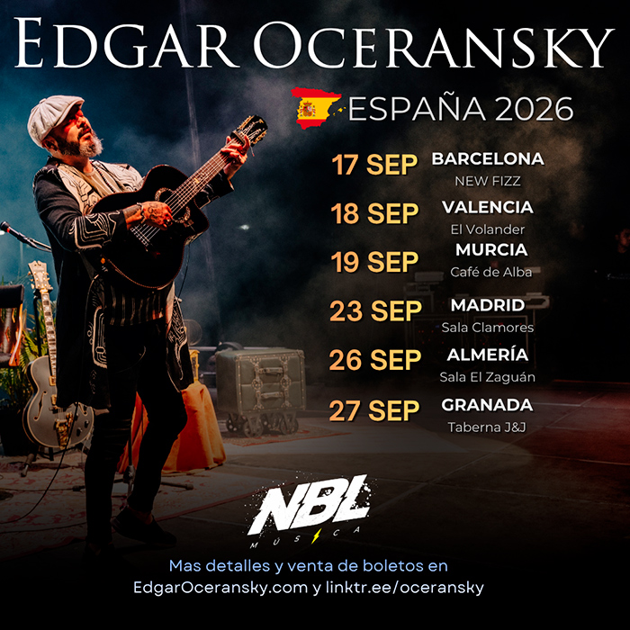 Fran Perea, David Summers, Rozalén, Pedro Guerra y Andrés Suárez se alían con Edgar Oceransky en la gran cumbre transatlántica de la canción de autor