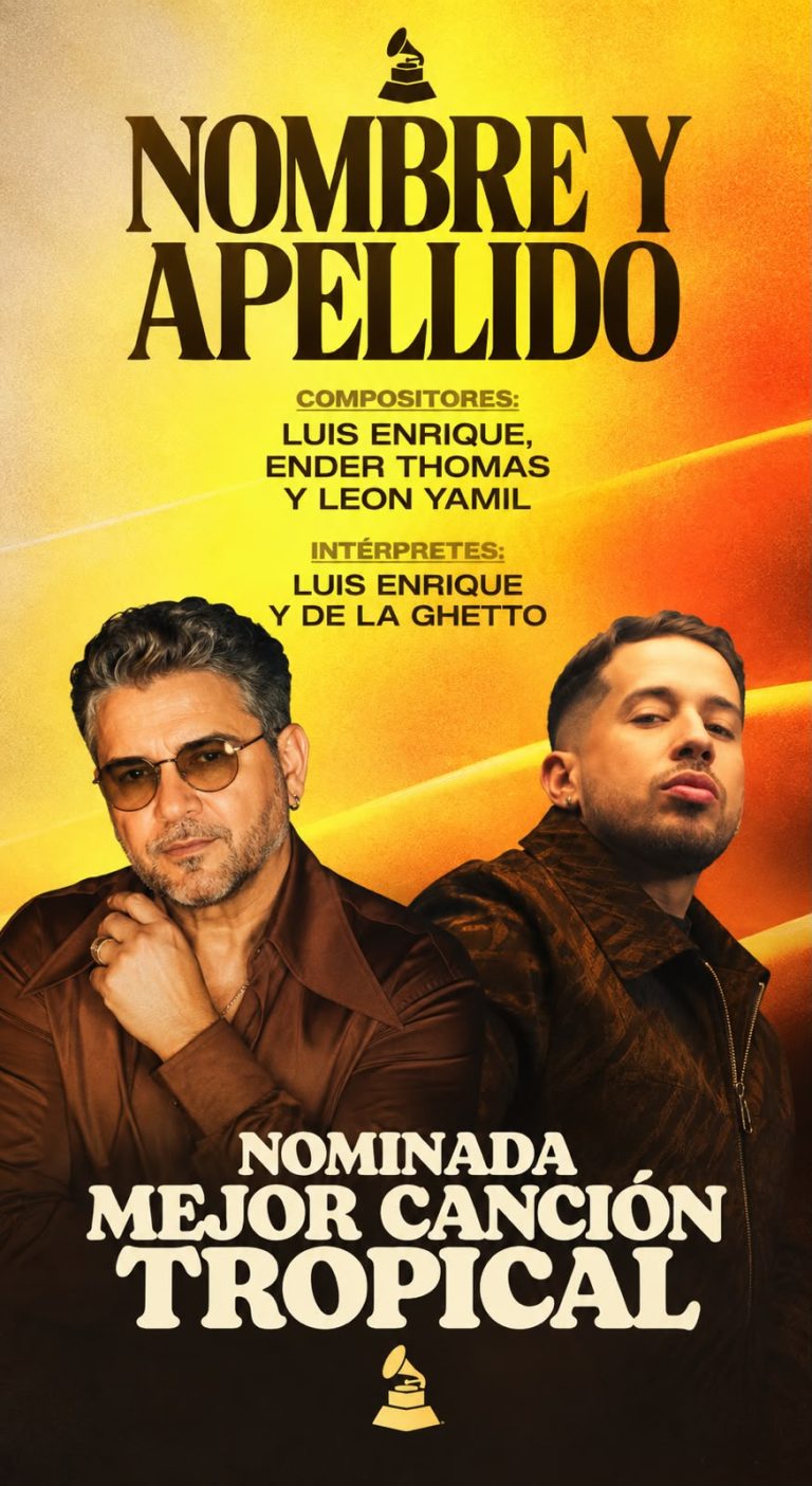 De La Ghetto suma su quinta nominación al Latin Grammy con 'Nombre y Apellido'